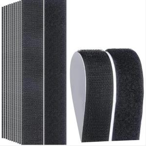 5/10M Reusable Self-adhesive Hook and Loop Fastener Tape Magic Nylon Sticker Strips with Glue for DIY Craft Accessories Black Wh