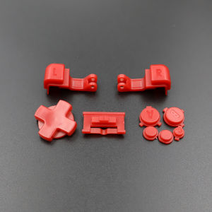 Plastic Full Set Buttons For GBA SP A B L R Select Start Power On Off Volume Buttons D Pad Key