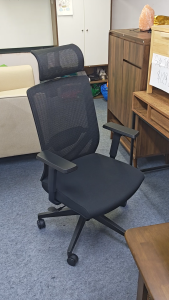 Flexidesignx JUSIT Series Ergonomic Office Chair Mesh Computer Desk Chair With Headrest Black