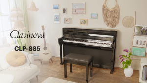 YAMAHA MUSIC ORIGINAL QUALITY CLP-885 CLAVINOVA DIGITAL PIANO ( BLACK ) FOR HOME PRACTICE BEGINNER