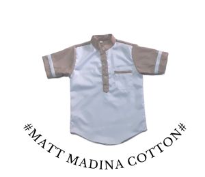 Koko Kurta Anak Katun Madina|Koko Kurta Anak Laki Laki usia 3 tahun|Baju Muslim Atasan Laki Laki Terbaru Usia 3 Tahun Lengan 3/4 Katu Madina Premium Original Produk SANTIKA FASHION