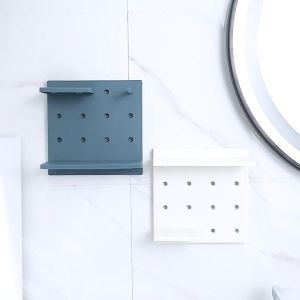 Rak Dinding Tempel Dinding Serbaguna Ambalan Kamar Mandi Aesthetic Multifungsi Pegboard 1 Set Papan Lubang Aksesoris