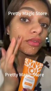 『BUY 1 TAKE 2』Orange Exfoliating Whitening Gel Facial Scrub Blackhead Removal Peeling Gel 50g Suitable For Face And Body Exfoliation Brightening Anti-Acne Whitening Skin