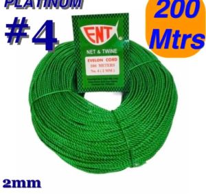 1 pcs ENT Net Twine Elevon Cord 200 Meters no.4 (2MM)