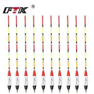 Phao Câu Cá FTK 10 Chiếc Làm Từ Gỗ Thông Barguzinsky Dài 27cm Đuôi Thẳng Đứng Dùng Cho Câu Cá Chép Phụ Kiện Câu Cá.