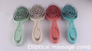 Hair Massage Comb Bristle Nylon Hairbrush Curly Detangle Hair Brush for Salon Hairdressing Tools