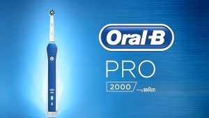 Oral-B PRO 2000 Electric Toothbrush 3D Rotation Cleaning Pressure Sensor 2 Modes Powered by
