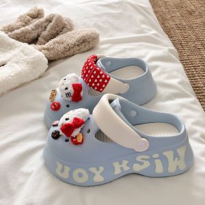 Dép Đi Trong Nhà Mùa Hè EVA Đế Dày Chống Trượt Mùi Hôi Đế Dày Đế Tròn Đế Xuồng Trẻ Em Thanh Thiếu Niên Dép Xăng Đan Đế Xuồng Đế Bằng