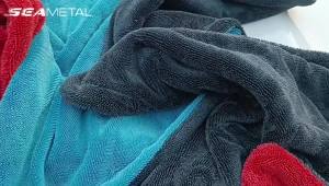 SEAMETAL High-end Microfiber Car Wash Towel 1200GSM High Water Absorption Cleaning Towel Multi Sizes Double Sided Washing Cloth
