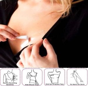Double Sided Body Tape Self-Adhesive Bra Clothes Dress Shirt Blouse Secret Sticker Lingerie Anti-naked Invisible Patch