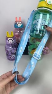 กระบอกน้ำลายการ์ตูน เคสซิลิโคน พร้อมสายสะพาย น่ารัก ขนาด600m มีตัวเลขบอกปริมาตร FREEสติ๊กเกอร์3Dสุดน่ารัก พร้อมส่งTH