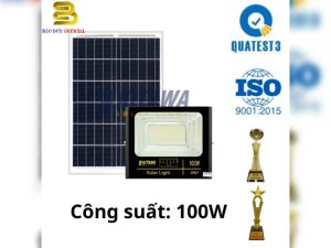 Đèn pha năng lượng mặt trời Kitawa 100w DPTT1100