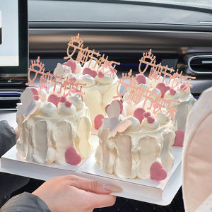 Acrylic Cake Decoration Butterfly Goddess Holiday Joyous Mothers Day Sweet Table Plugin Festive Celebration Supplies