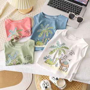 🔥 เสื้อกล้ามเด็ก ผ้าคอตตอนแท้ 100% ไหล่กว้าง สไตล์ซัมเมอร์ 👧👦