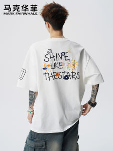 Mark Fairwhale | Embroidered Loose Summer T-Shirt Men