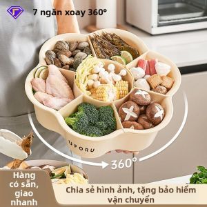 Đĩa Đựng Rau Cỡ Lớn Đa Năng Có Thể Quay