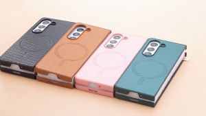 Hard case carbon magnetic premium samsung galaxy z fold 4 5 6 magsafe mewah keren