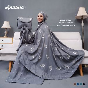 Mukena Dewasa Rayon Premium Size Super Jumbo Motif Andana