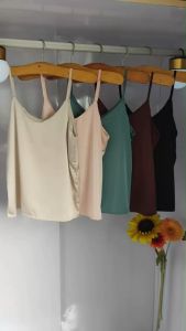 (BE Concepts & Lifestyle) Women’s Silky Cool Spaghetti Strap Satin Camisole Top