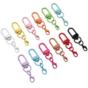 5-10pcs Metal Colorful Alloy Snap Lobster Clasp Hooks Buckle Connector for DIY Key Chain Bags Pendants Accessories