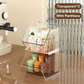 Yoice Clear Tea Bag Storage Box With Partition Coffee Capsule Storage Box Coffee Bag Storage Container Box Tea Bag Organizer Rack Desktop Tea Display Rack. 