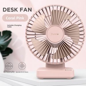 FUNME | Portable Desktop Standing Fan Quiet USB Charging Small Powerful Wind For Summer Cooling Student Dormitory Outdoor Camping