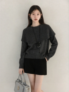 Cantonstory | Khăn Quàng Lông Mohair Màu Xám Dễ Phối