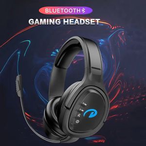 GW100 Professional E-sports Computer Games Headphones BT Two-in-one Wired Radio Competition Headphones Double-wheat Design Ear more Comfortable Atmosphere Lamp Affixed Bluetooth Headphones
