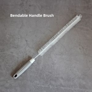 Long Handle Bendable Cleaning Brush for Large Belly Cup And Small Diameter Bottle Durable Household Personal Cleaning Tool