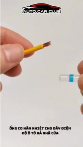 Hộp 50 Đầu Nối Dây Điện Co Nhiệt Tự Hàn Thiếc Chuyên Dụng Bọc Dây Chống Nước ẨmTiện Lợi Độ Bền Cao