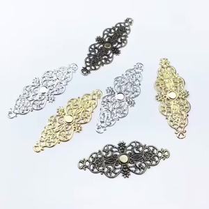 ★▲20Pcs Filigree Flower Wrap Connector Crafts DIY Embellishments Findings Jewelry