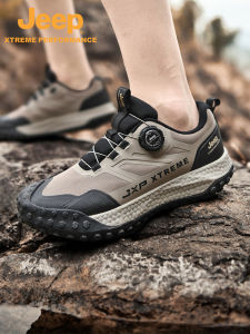 Jeep | Jeep Mens Hiking Shoes Breathable Outdoor Climbing Shoes Quick Response Shoes Durable Lightweight Shock Absorption Anti-slip