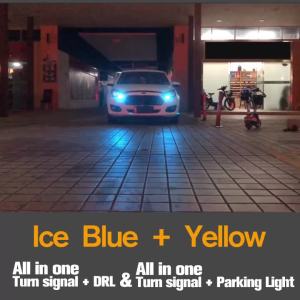 2pcs For Jeep Compass MK MP 2006-2020 Dual Mode LED Turn Signal+Daytime Running Light DRL 2010 2011 2012 2013 Canbus Accessories