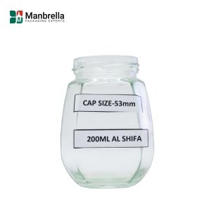 200ml Food Jar (Honeycomb shape) - 24pcs. with metal caps included