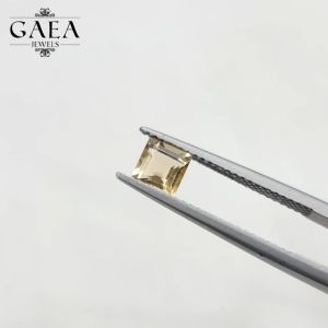 Citrine (Square) | 黄水晶 | November Birthstone | Natural Gemstones | Batu Permata Asli