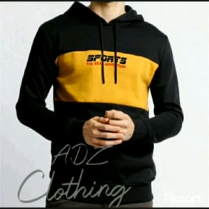 Jaket Sweater Hoodie Jumper OUTDOOR Casual PullOver Pria/Wanita Ukuran Besar/Kecil Tersedia Ukuran Big Size/Jumbo Pakaian Lengan Panjang Cowok/Cewek Bahan Kain Flecee Warna Hitam Kombinasi Biru Ready Size S/M/L/XL/XXL/3XL Bisa COD/ Bayar Ditempat