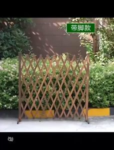 Outdoor Anticorrosive Wooden Fence Telescopic Fence Enclosure Courtyard Fence Garden Climbing Frame Indoor Balcony Decorative Guardrail