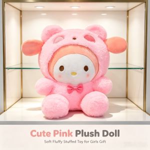 Sanrio | Sanrio Kuromi Cinnamoroll My Melody Pochacco Plush Dolls With Clothes Anime Room Decor Gift for Boys Girls Kids