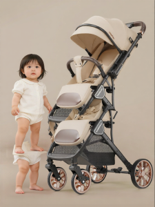 Beeshum | Sit & Lie Stroller for Newborns 0-3 Year Old Portable Foldable