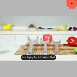 ( 1 PCS ) MEAT MALLET TENDERIZER PALU DAGING KOTAK / BULAT / ALAT BAKING / PELUNAK DAGING