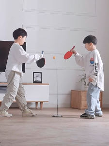 Portable Table Tennis Trainer Childrens table tennis toy Flexible shaft 90cm height adjustable Free table tennis balls*4pcs