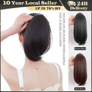 Short Clip-in Ponytail for Women Inner Buckle Fake Ponytail Internet Celebrity Micro Curly Ponytail Fluffy Synthetic Hair Pon