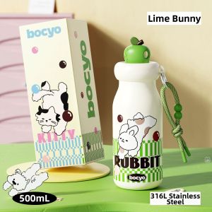 BAICAIYA | New Arrival Student Girl Summer Straw Stainless Steel Insulation Cup