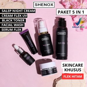 Paket Skincare Lengkap 1 Set BPOM Shenox Skincare Dark Spot Treatment Flek Hitam Tebal Bandel Melasma Bekas Jerawat dan Bopeng