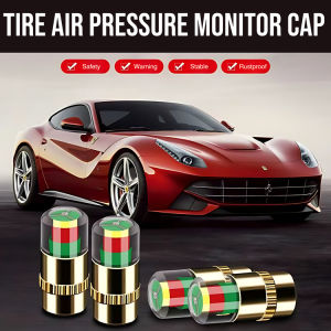 Tire Air Pressure Monitor Cap Antiskid Wheel Teeth Antitheft Car Sensitive Detection Valve Stem Cap Sensor Alert Auto Tire Pressure Alarm Valve Stem Caps Monitoring Tire Pressure Tools