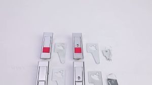 Push Button Panel Box Lock Power Distribution Box Lock with 2 Keys Plane Mail Box Lock Electric Cabinet Door Cam Lock