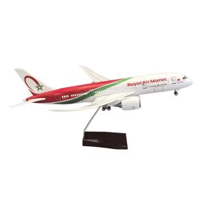 43cm Moroc Royal Airways B787-8 Model Aircraft Resin Material 1/130 Scale Airplanes Diecast For Static Collection Gift With Stan