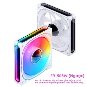 Quạt Case JONSBO FR-505 120mm 5V 3PIN ARGB Quạt Làm Mát CPU Êm Ái Với 4PIN PWM Dòng Infinity Mirror Bạc Đạn Lỏng 7 Cánh
