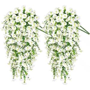 1/2Pc 75Cm Nhân Tạo Hoa Tím Treo Tường Giả Cây Nho Cây Cho Khu Vườn Nhà Trang Trí Đám Cưới Polyester Hoa Giả Dây Leo