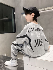 OKADY Boy S Hoodie Suit ชุดกีฬาสำหรับเด็ก 2ชิ้น ชุดลำลองสุดเท่